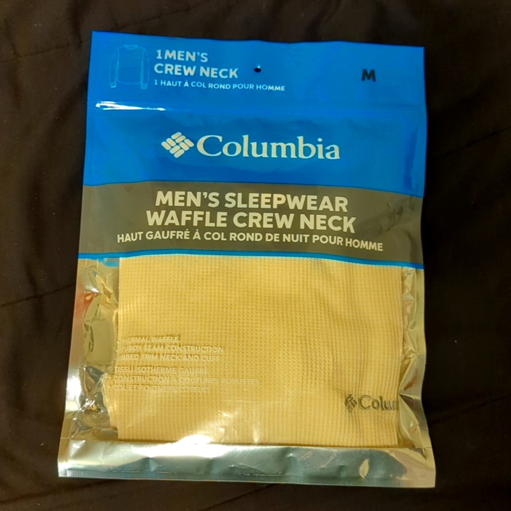Columbia Men's Sleepwear Waffle Crew neck